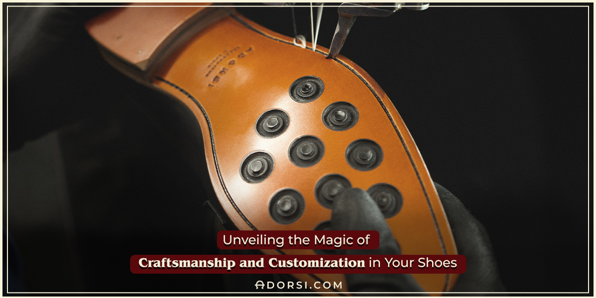 a sole in the manufacturing stage as an indicator for Craftsmanship & Customization