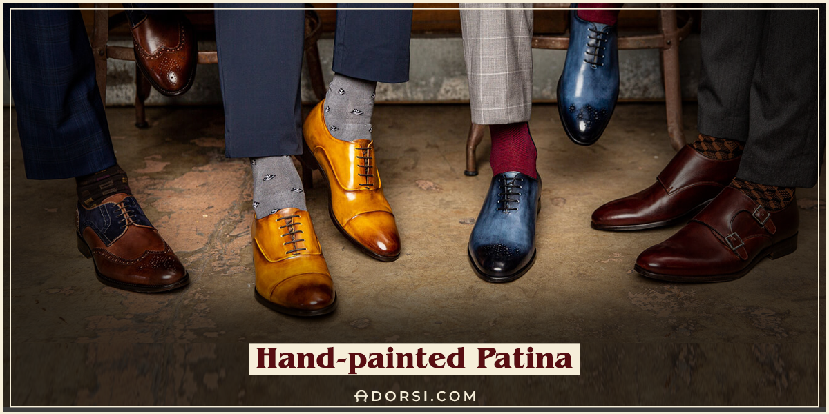 Dress Shoes Patina Plain Toe Oxford Brogue H1PO2M1 - Banuli.Web