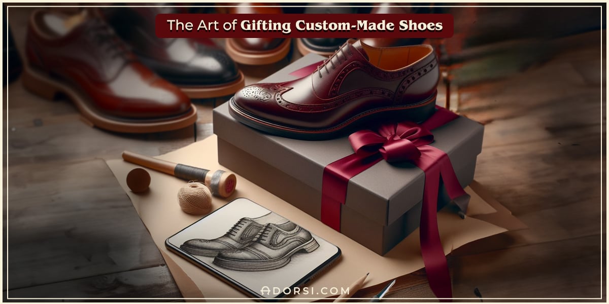 showing the art of choosing custom made shoes as a gift 