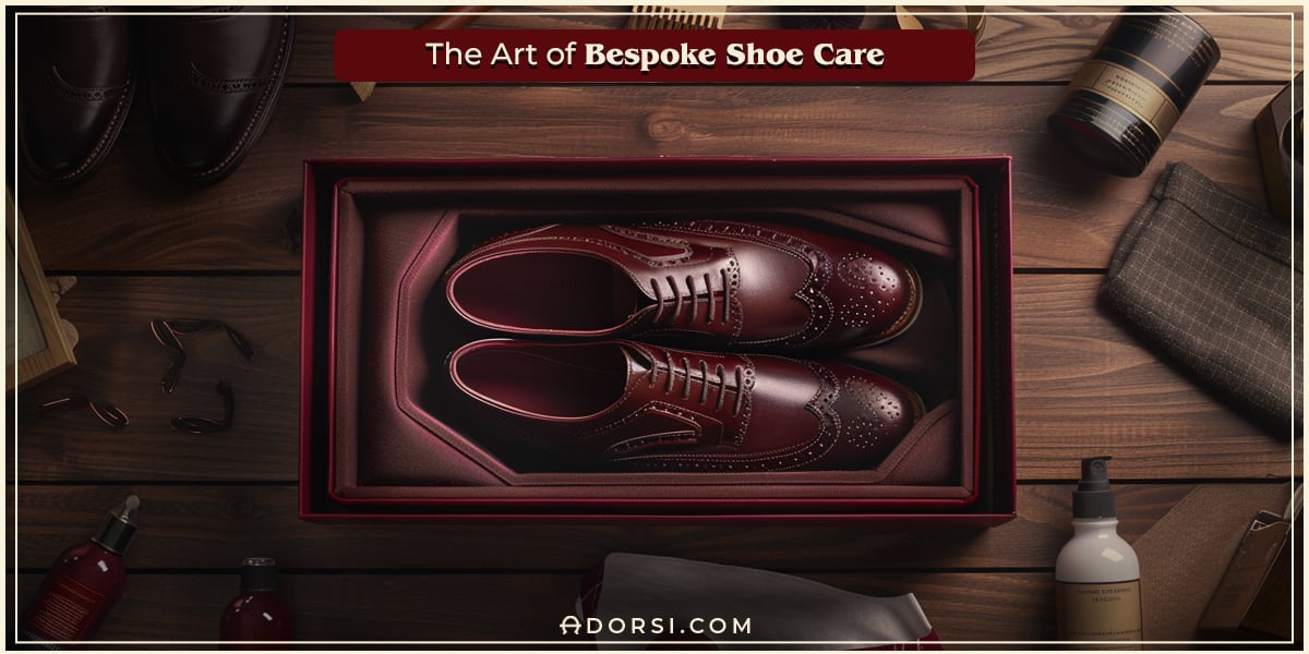 Bespoke shoes in a box to keep it's health 