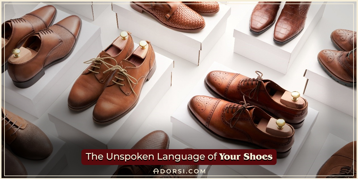 Showing Different Kinds of shoes with the same color as everyone has a speaking language 